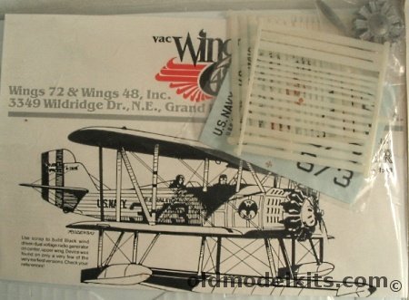 Vac Wings 1/48 Chance-Vought O2U-1 Corsair - Bagged, VW488 plastic model kit